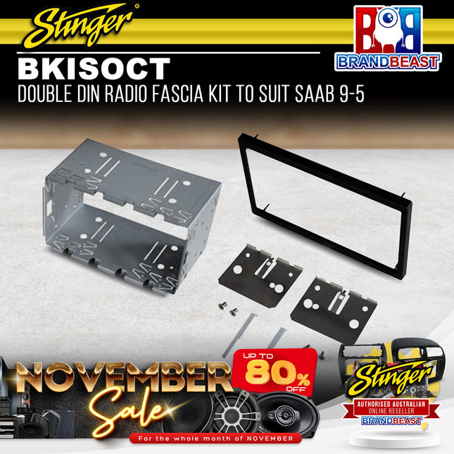 Stinger BKISOCT Double DIN Radio Fascia Kit To Suit Saab 9-5 1997-2005