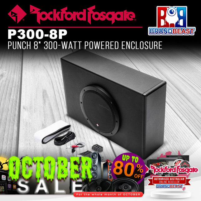 Rockford Fosgate P300-8P Punch 8" 300-Watt Powered Enclosure