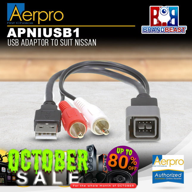 Aerpro APNIUSB1 USB Adaptor to Suit Nissan Juke F15