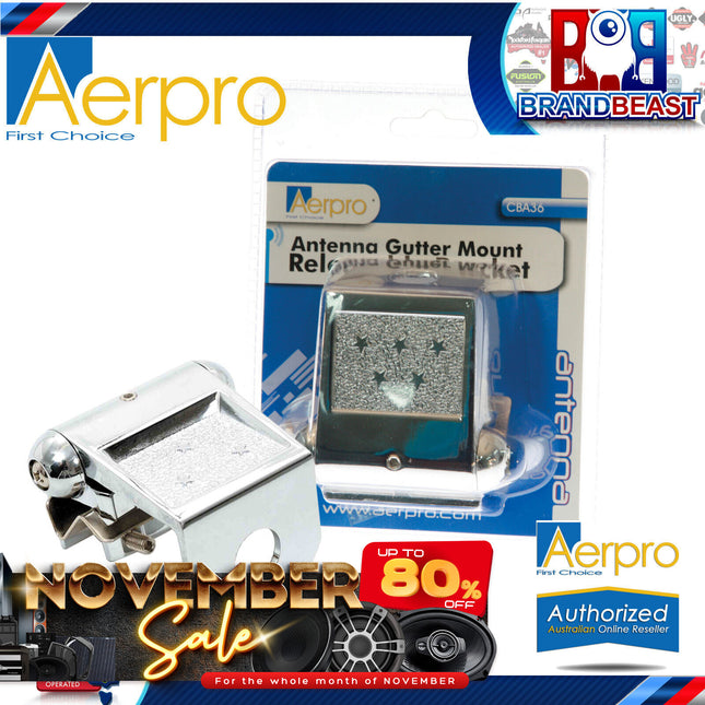 Aerpro CBA36 Universal Gutter Mount UHF Antenna Bracket
