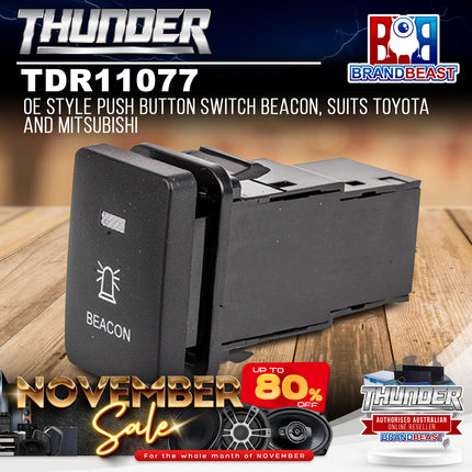 Thunder TDR11077 OE Style Push Button Switch Beacon