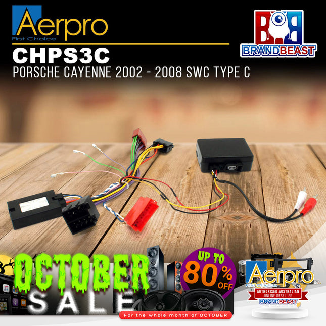 Aerpro CHPS3C Steering Wheel Control Harness Suit Porsche