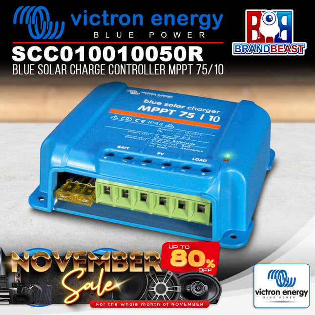 Victron Energy SCC010010050R Blue Solar Charge Controller MPPT 75/10