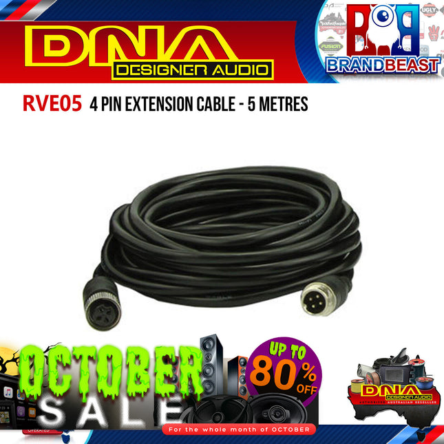 DNA RVE05 5m 4 Pin Extension Cable