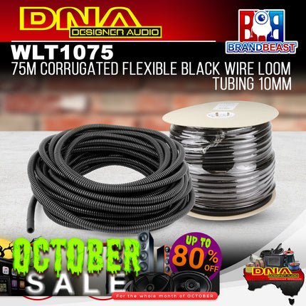 DNA WLT1075 10mm x 75m Split Corrugated Loom Tube