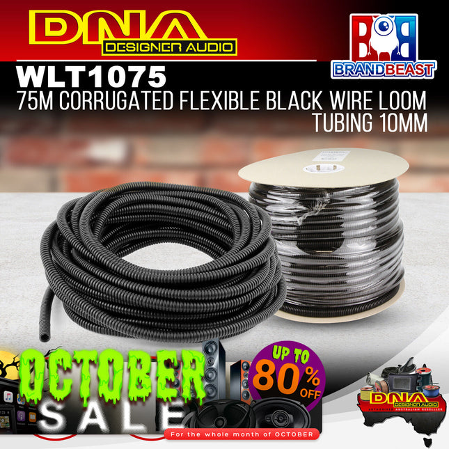 DNA WLT1075 10mm x 75m Split Corrugated Loom Tube