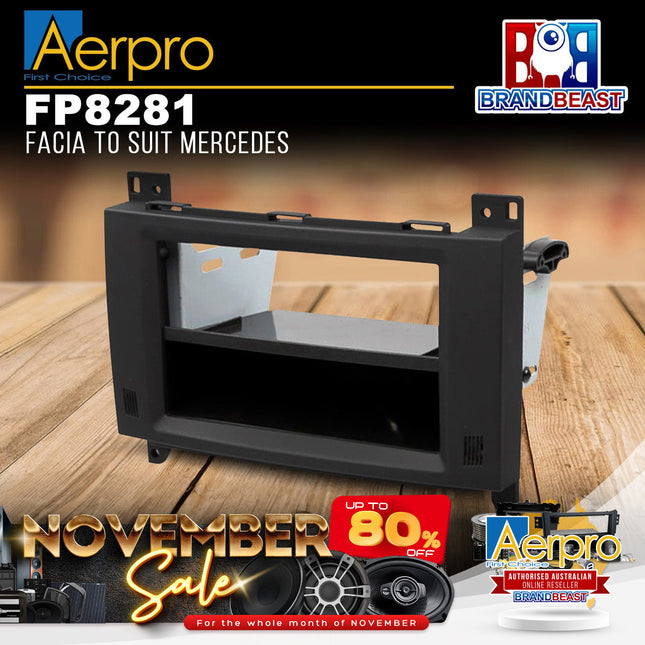 Aerpro FP8281 Single/Double DIN Facia Kit Suit Mercedes A-Class/B-Class/Vito