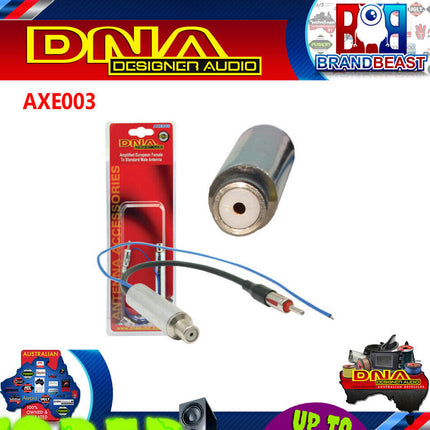 DNA AXE003 Amplified Female European Socket to Male Motorola Plug Antenna