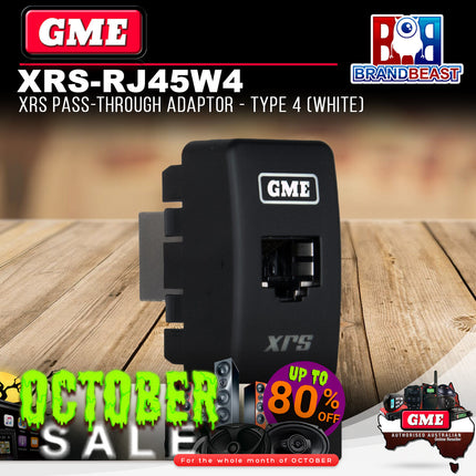 GME XRS-RJ45W4 XRS Pass-through Adaptor - Type 4 (White)