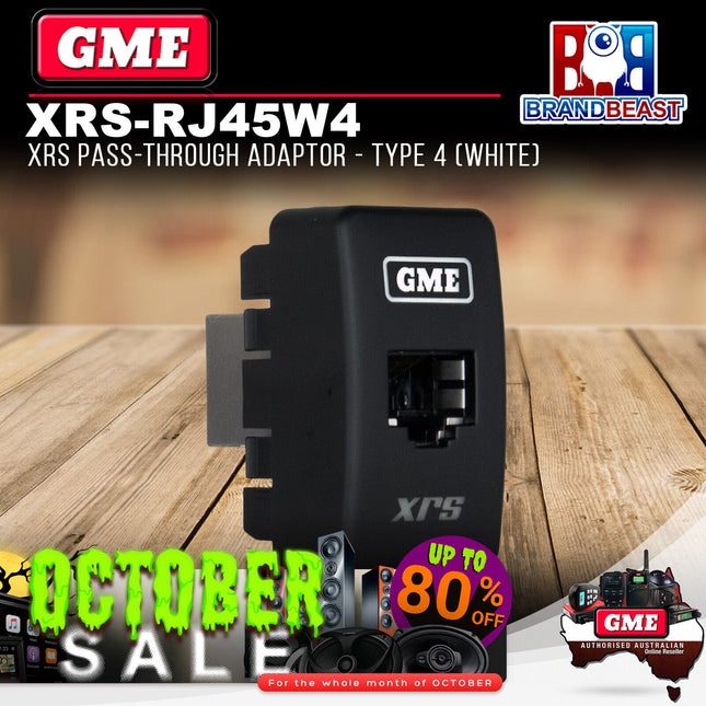 GME XRS-RJ45W4 XRS Pass-through Adaptor - Type 4 (White)
