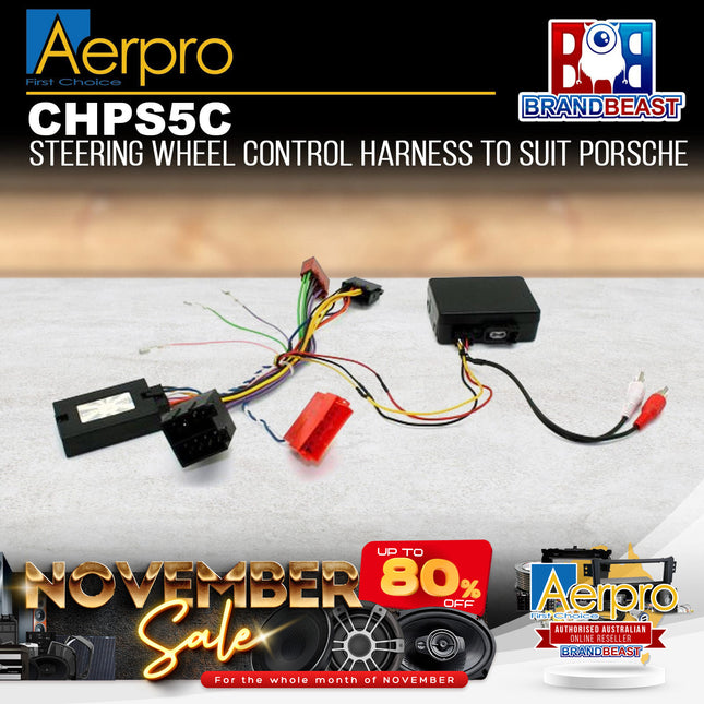 Aerpro CHPS5C Steering Wheel Control Harness Suit Porsche 911/Boxter/Cayman