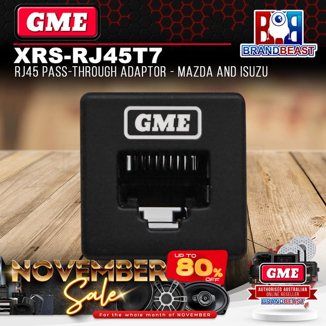 GME XRS-RJ45T7 RJ45 Pass Through Adaptor MAZDA and ISUZU