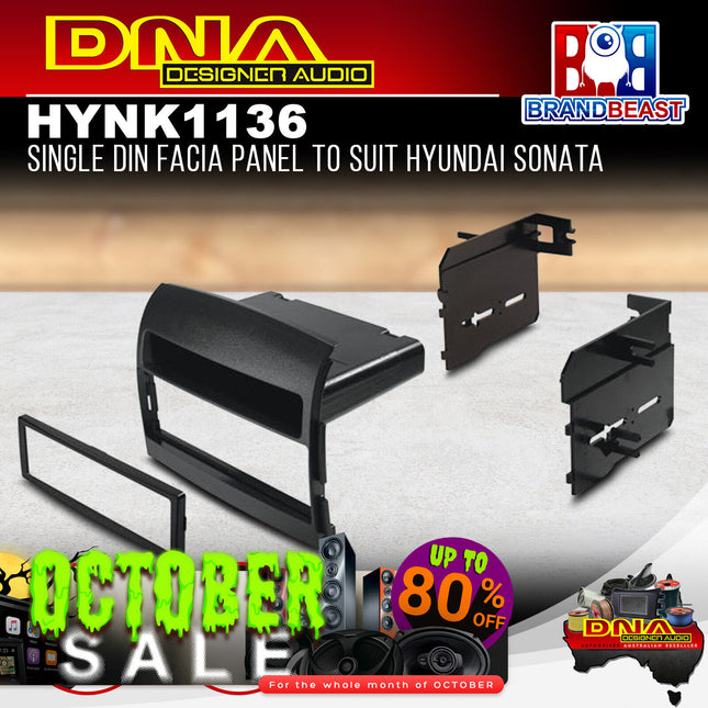 DNA HYN-K1136 Single DIN Fascia Panel to Suit Hyundai Sonata