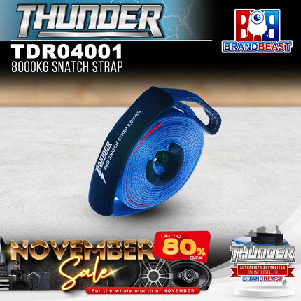 Thunder TDR04001 4WD Snatch Strap - 8000KG