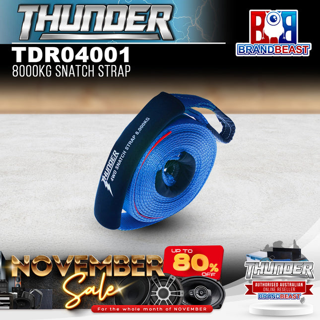 Thunder TDR04001 4WD Snatch Strap - 8000KG