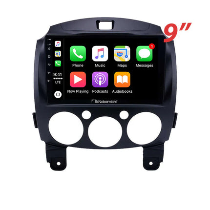Nakamichi NA9MAZDA220072014 9" Wireless CarPlay Android Auto Mazda 2 2007-2014