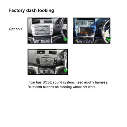 Nakamichi NA9MAZDA620082012 9" Wireless CarPlay Mazda 6 2008-2012