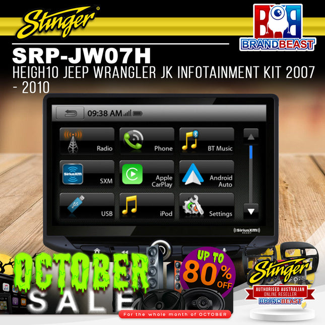 Stinger SRP-JW07H HEIGH10 JEEP Wrangler JK Infotainment Kit 2007 - 2010