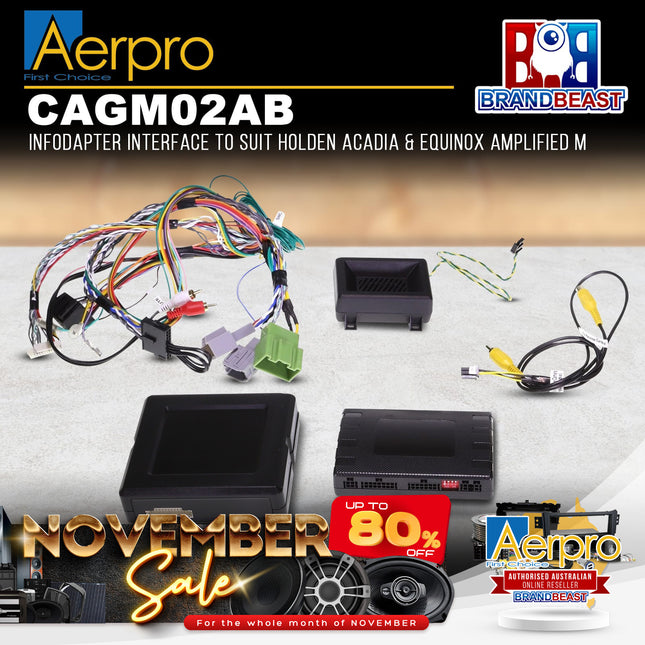 Aerpro CAGM02AB Infodapter Interface to Suit Holden Acadia & Equinox Amplified