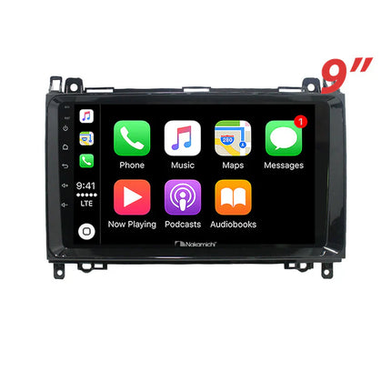 Nakamichi NA9MERCEDESVITO 9" Wireless CarPlay Mercedes B Class Viano Vito Sprinter