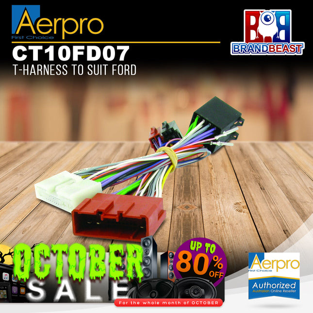 Aerpro CT10FD07 Ford Ranger Pj Pk 2006 - 2011 T Harness