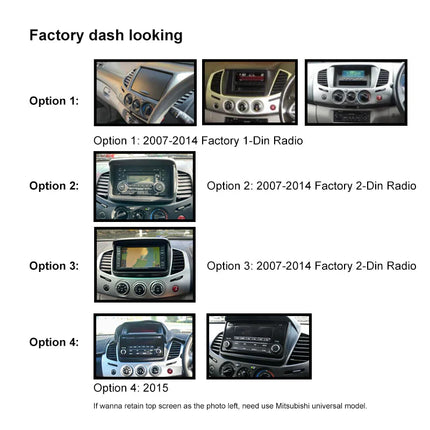 Nakamichi NA9MITSUBISHITRITON20072015 9" Wireless CarPlay Mitsubishi Triton 2007-2015
