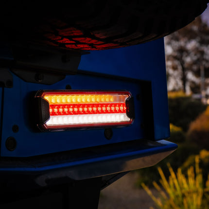 Narva 97210 Model 72 Rear Stop/Tail/Indicator/Reverse Lamp With In-Built Retro Reflector, With 0.5M Of Cable