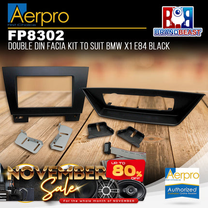 Aerpro FP8302 Double Din Facia Kit to Suit BMW X1 2010-2015 E84