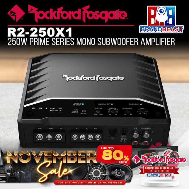 Rockford Fosgate R2-250X1 Prime 250 Watt Mono Amplifier