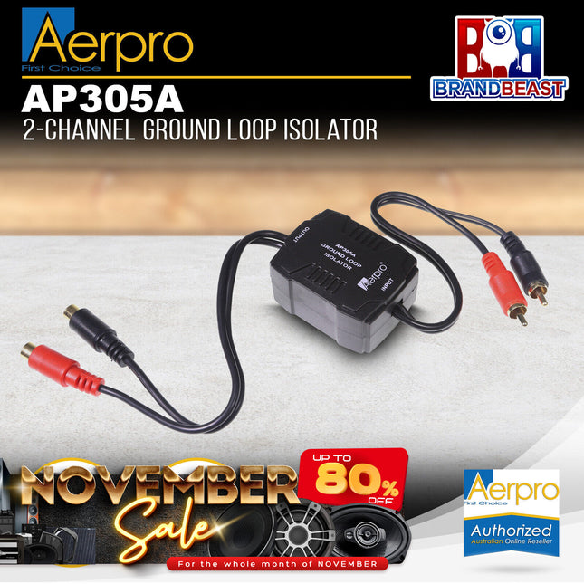 Aerpro AP305A 2-Channel Ground Loop Isolator