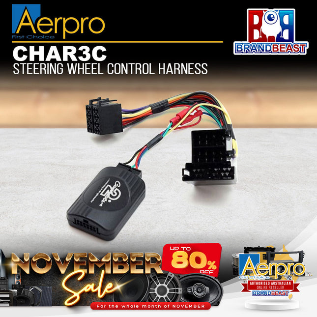 Aerpro CHAR3C Steering Wheel Control Harness Suit Alfa Romeo 147/156/GT