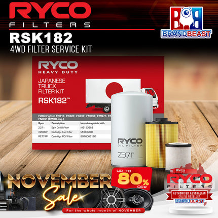 Ryco RSK182 4WD Filter Service Kit