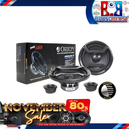 Orion CO652C 380W 6.5" Component Speakers with Crossover