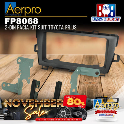 Aerpro FP8068 2-DIN Facia Kit Suit Toyota Prius