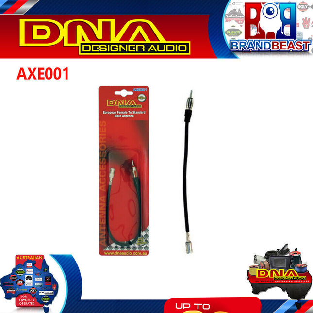 DNA AXE001 European Female Socket to Male Standard Antenna Lead