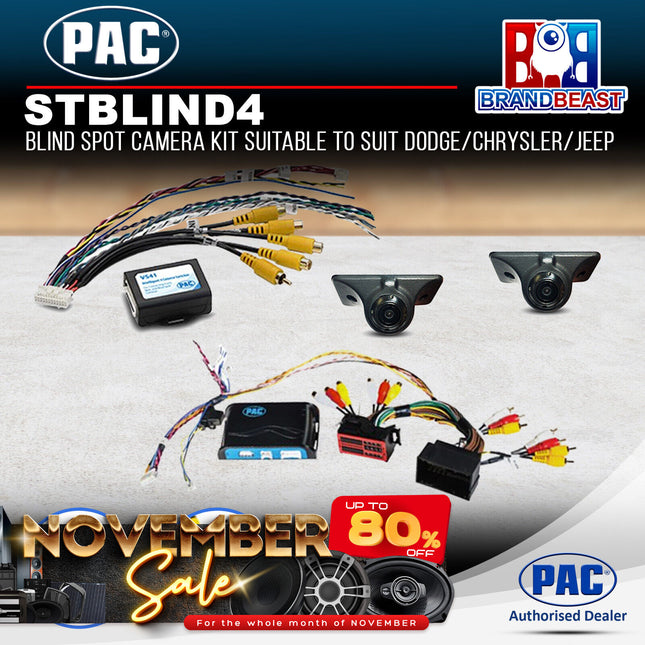 PAC STBLIND4 Blind Spot Camera Kit Suitable Suit Dodge/Chrysler/Jeep