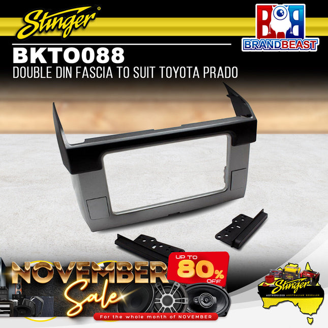 Stinger BKTO088 Double DIN Radio Fascia Kit To Suit Toyota Prado 2013-2017