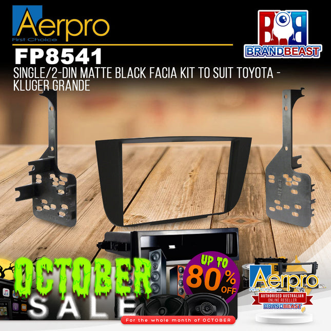 Aerpro FP8541 Single/Double DIN Facia Kit Suit Toyota Kluger Grande 2003 - 2006