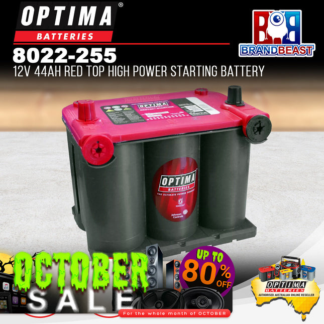 Optima 8022-255 12V 44Ah Group 75/25 Red Top High Power Starting Battery