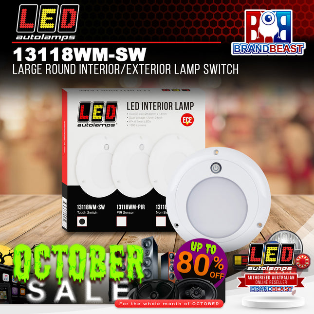 LED Autolamps 13118WM-SW Large Round Interior/Exterior Lamp Switch
