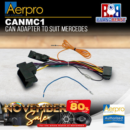 Aerpro CANMC1 CAN-BUS Adaptor Harness Suit Mercedes Various Models