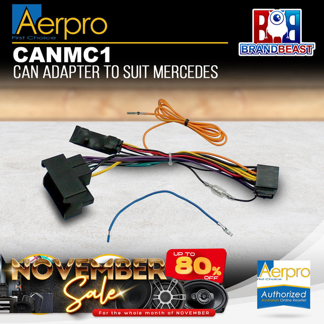 Aerpro CANMC1 CAN-BUS Adaptor Harness Suit Mercedes Various Models