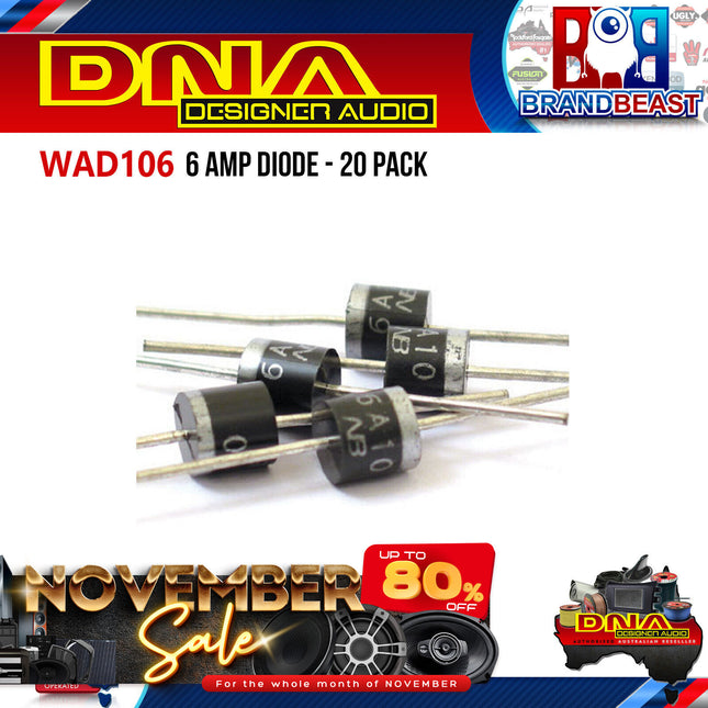 DNA WAD106 6 Amp Diode - 20 Pieces