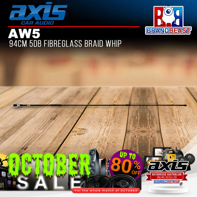 Axis AW5 5db Fibreglass Braid Whip 94cm