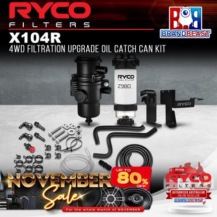 Ryco X104R 4WD Filtration Upgrade Oil Catch Can Kit