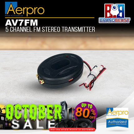 Aerpro AV7FM 5-Channel FM Stereo Transmitter