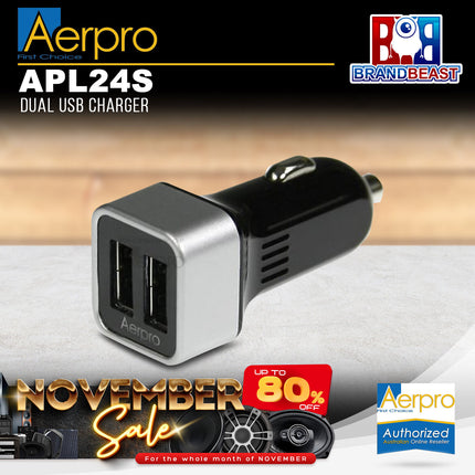 Aerpro APL24S Dual USB Charger