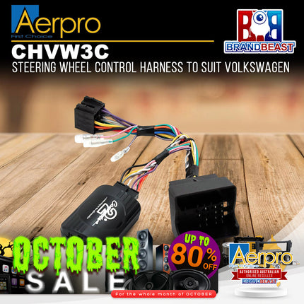 Aerpro CHVW3C Steering Wheel Control Interface Suit Volkswagen Various Models
