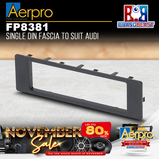 Aerpro FP8381 Single DIN Facia to Suit Audi