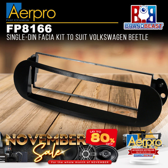Aerpro FP8166 Single-DIN Facia Kit to Suit Volkswagen Beetle